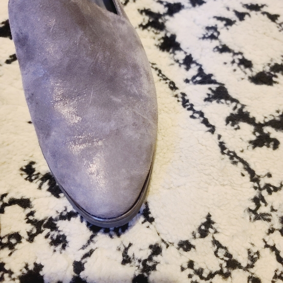 Paul Green Gray Shimmer Loafer Flat Shoes 8 - Picture 7 of 15